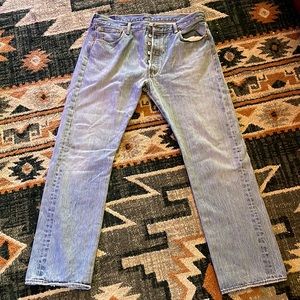 Light blue Levi’s 501